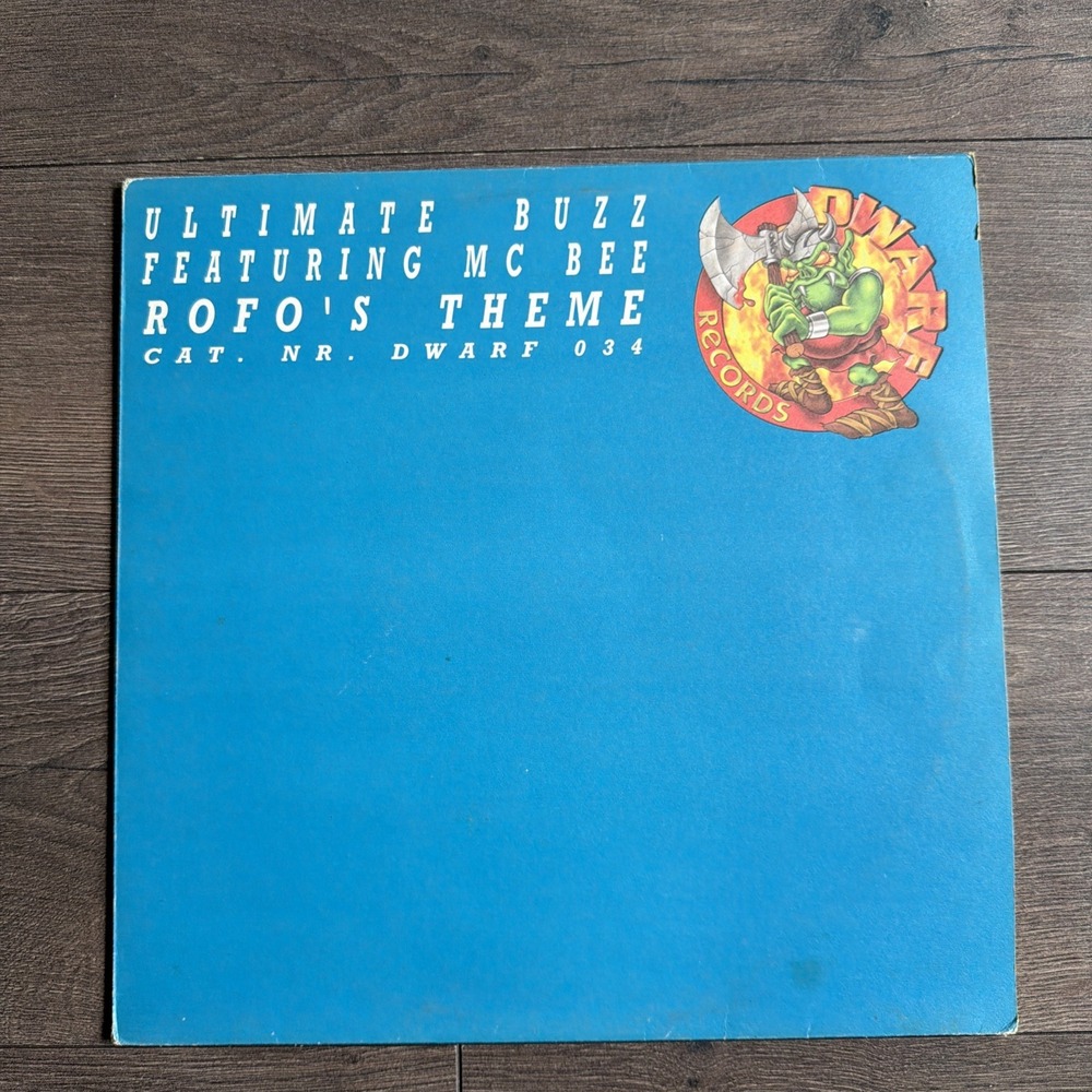 Dwarf Records - Ultimate Buzz Ft. MC Bee - Rofo's Theme Vinyl Hardcore Gabber VG